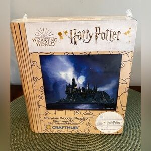 Harry Potter Hogwarts Castle Wooden Puzzle New in Box 100% COMPLETE  Crafthub.